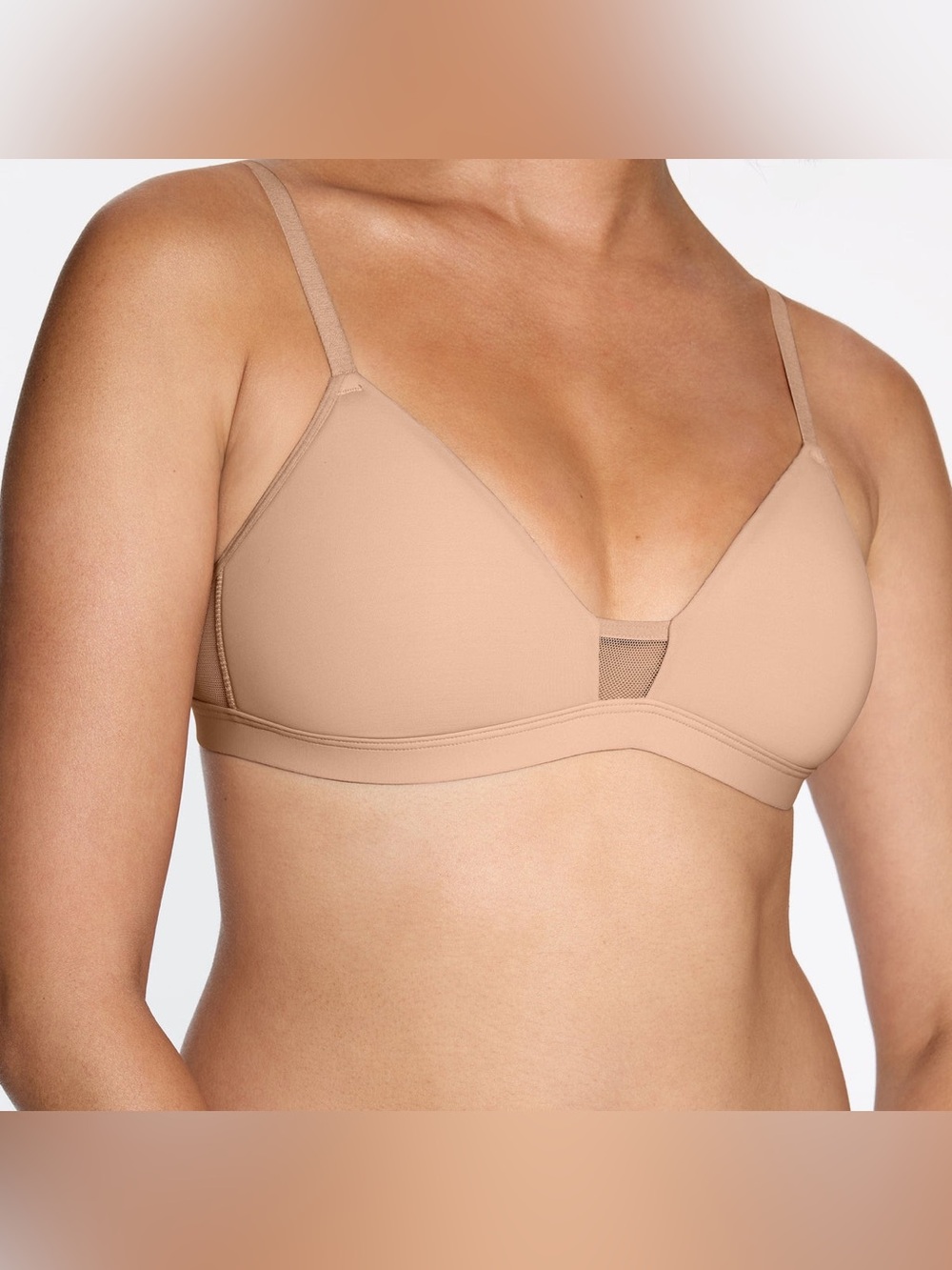 NEW Pepper FeelGood Wirefree T Shirt Bra Fawn Nude Size Medium NWT